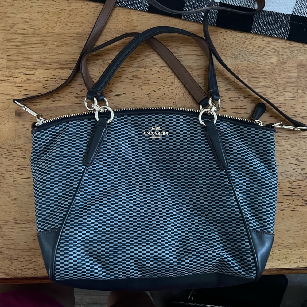 Coach Navy Satchel